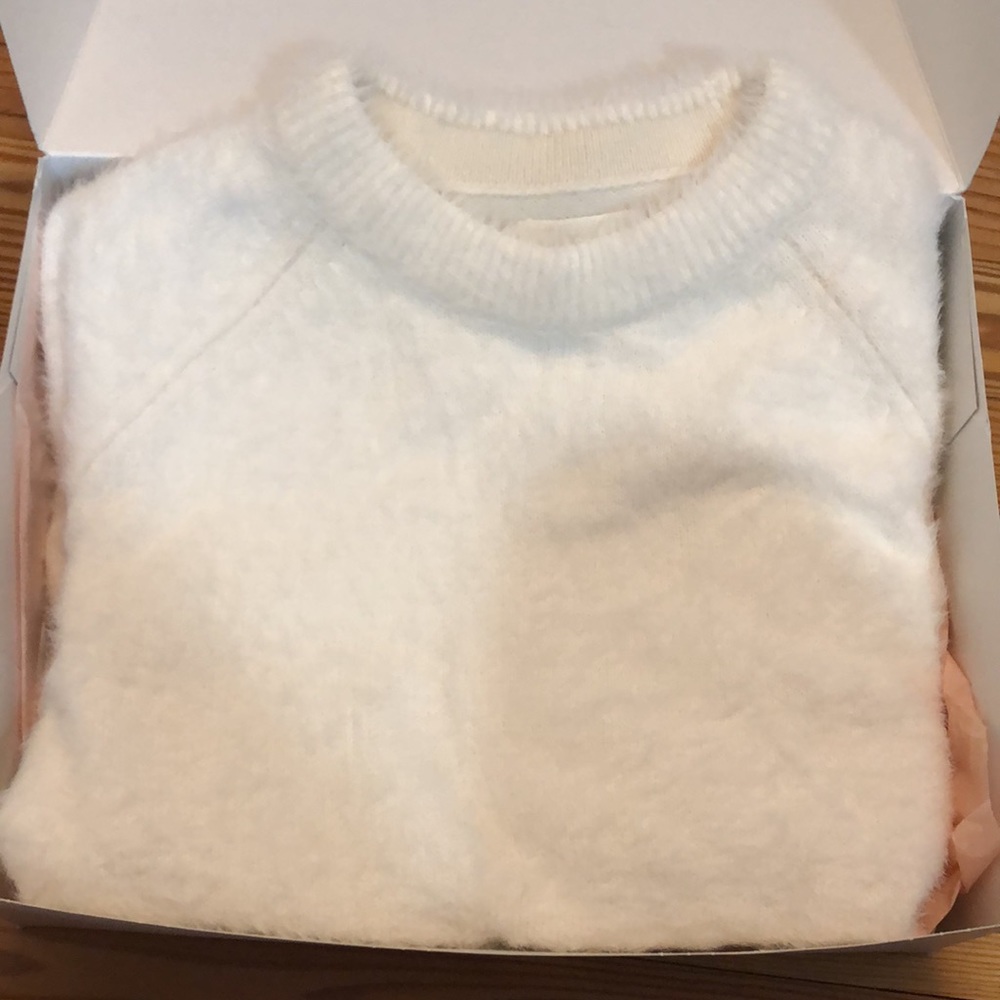 Lou & Grey fuzzy oversized knit sweater/ sweater dress